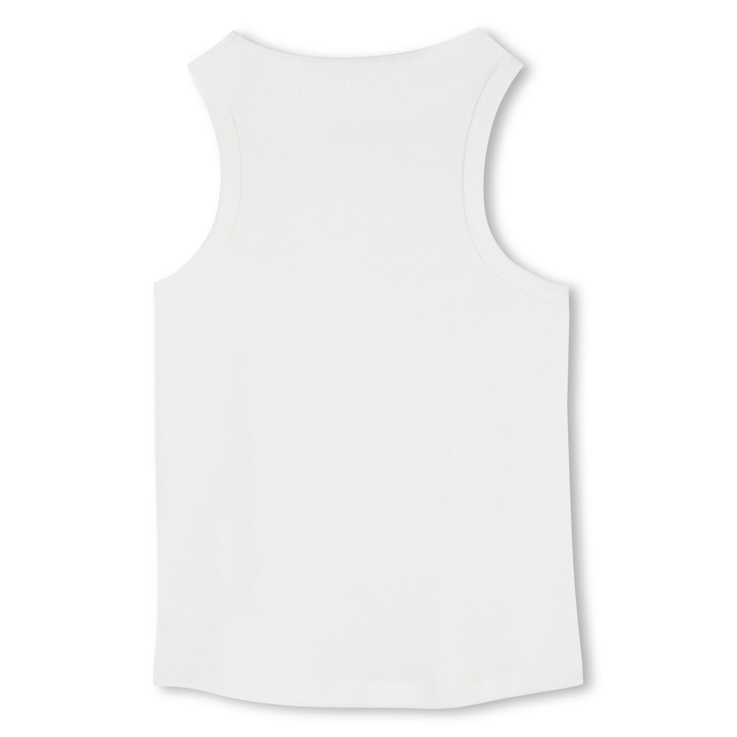 Girls White Logo Top, 1, hi-res
