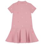 Girls Pink Logo Dress, 1, hi-res