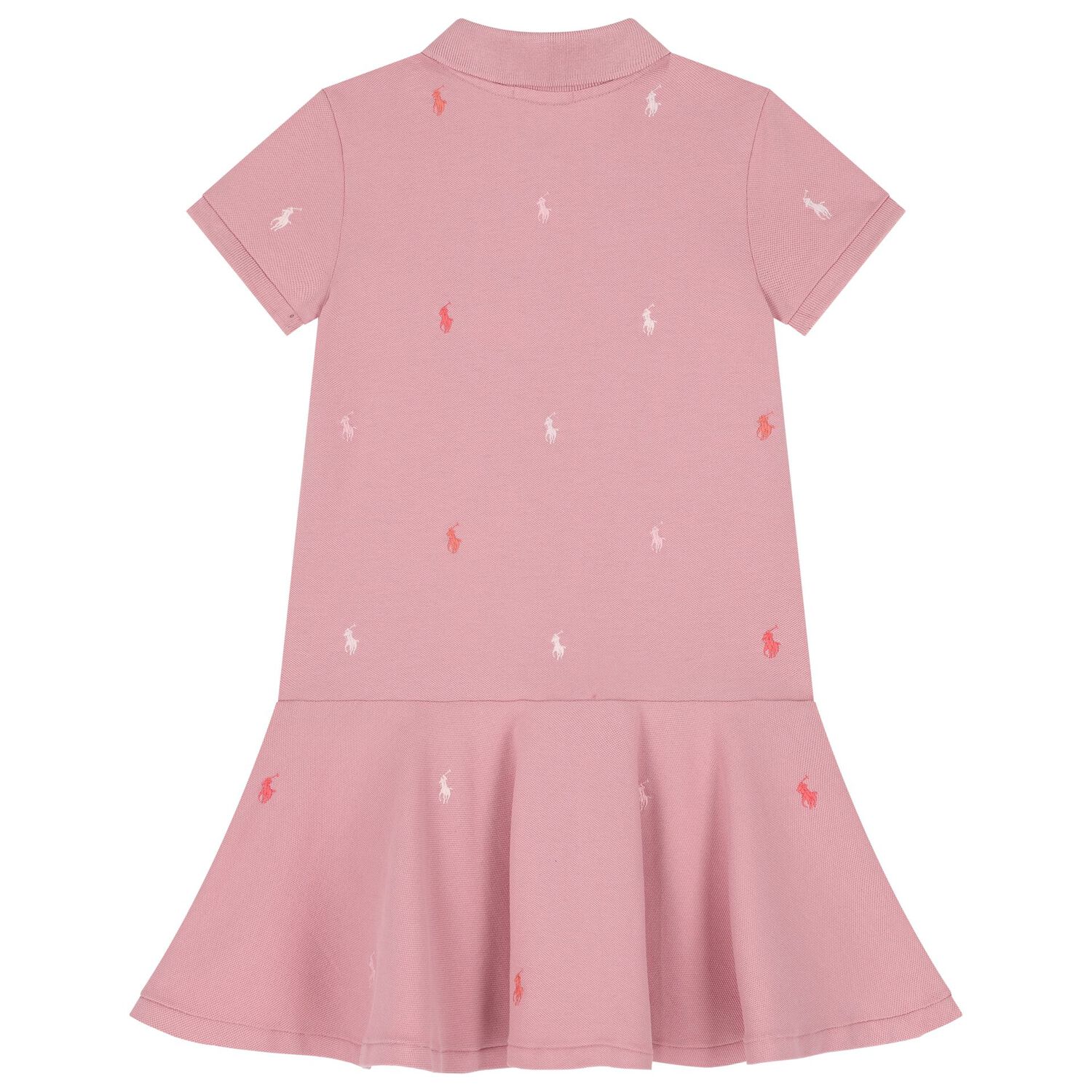 Girls Pink Logo Dress, 1, hi-res