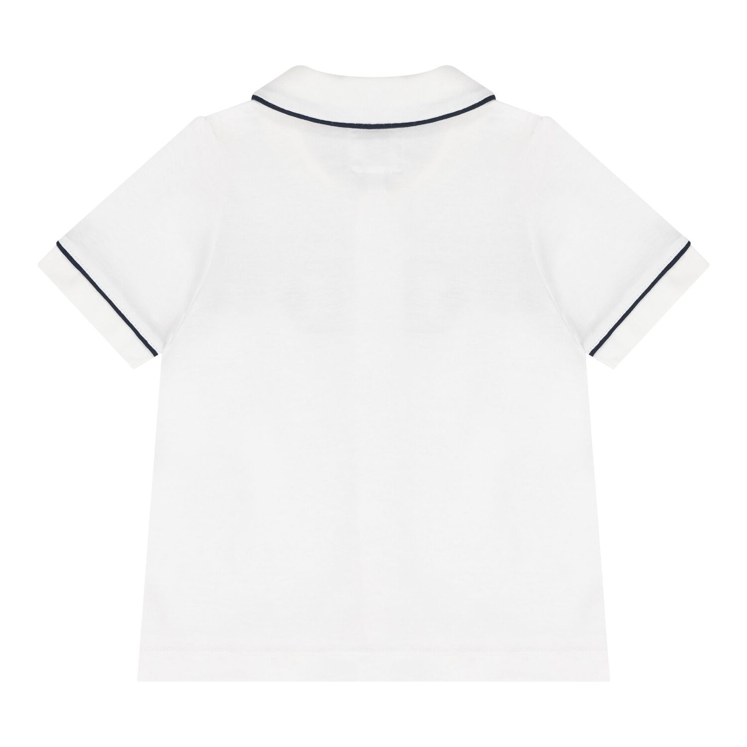 Baby Boys White & Navy Blue Shorts Set, 1, hi-res image number null