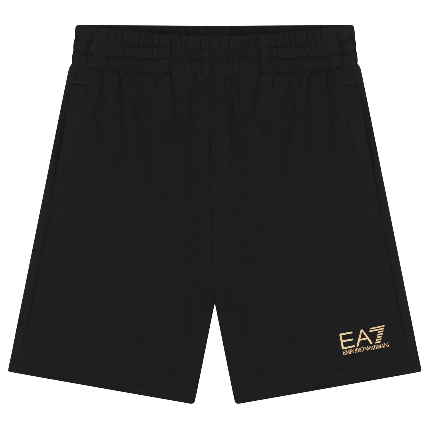 Boys Black Logo Shorts, 3, hi-res