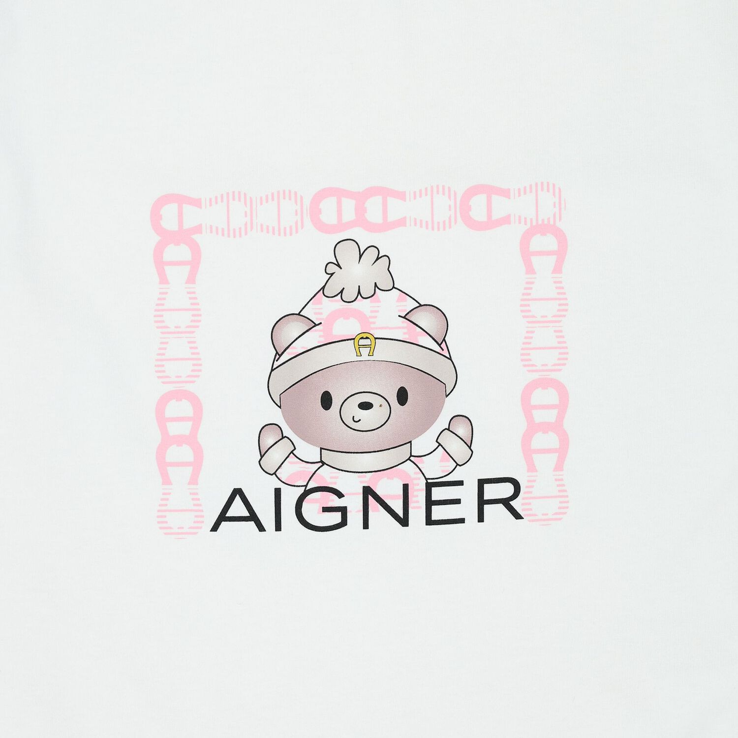 Baby Girls White & Pink Teddy Bear Logo Blanket, 3, hi-res