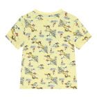 Baby Boys Yellow & Navy Blue Logo Shorts Set, 1, hi-res