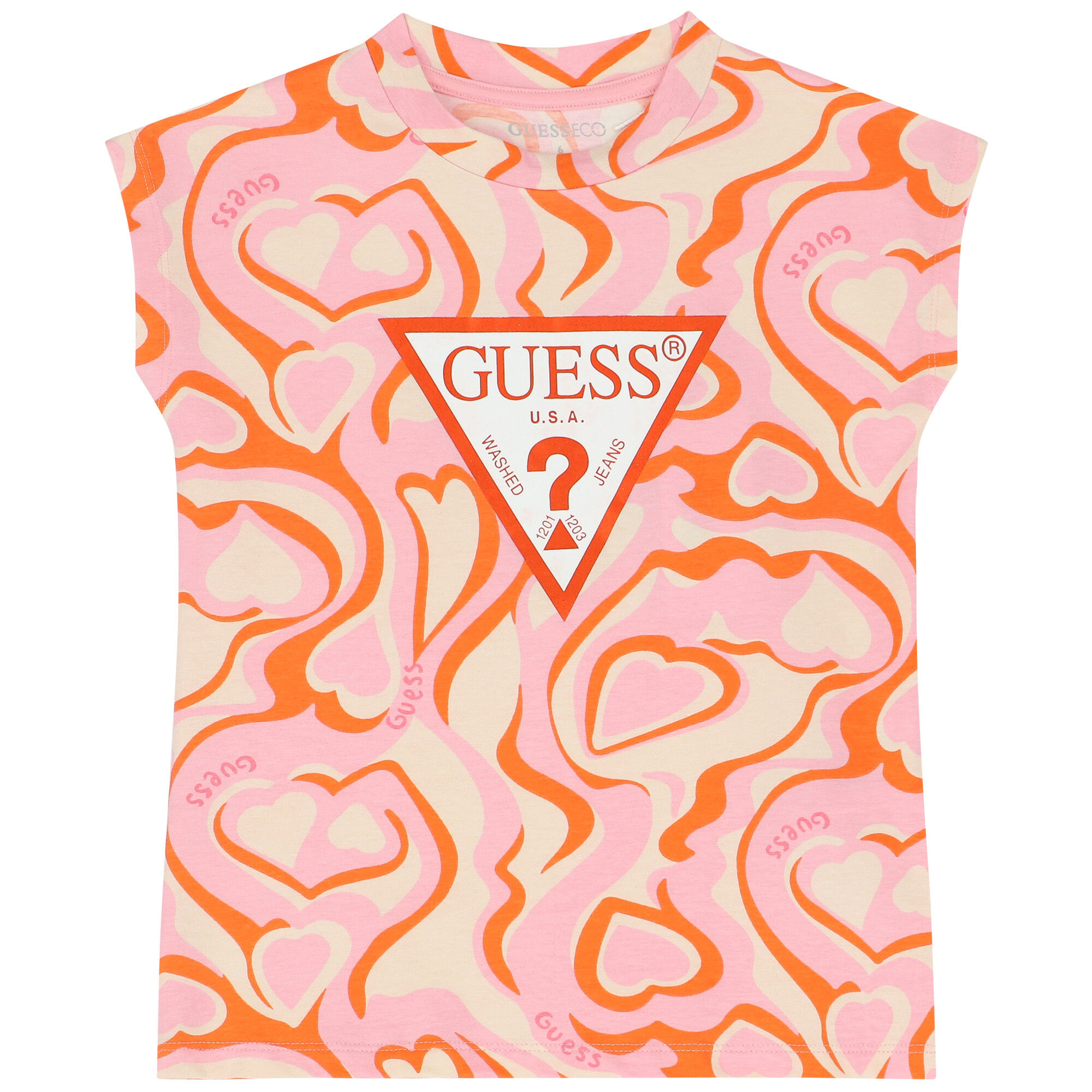 Guess orange t shirt 2025