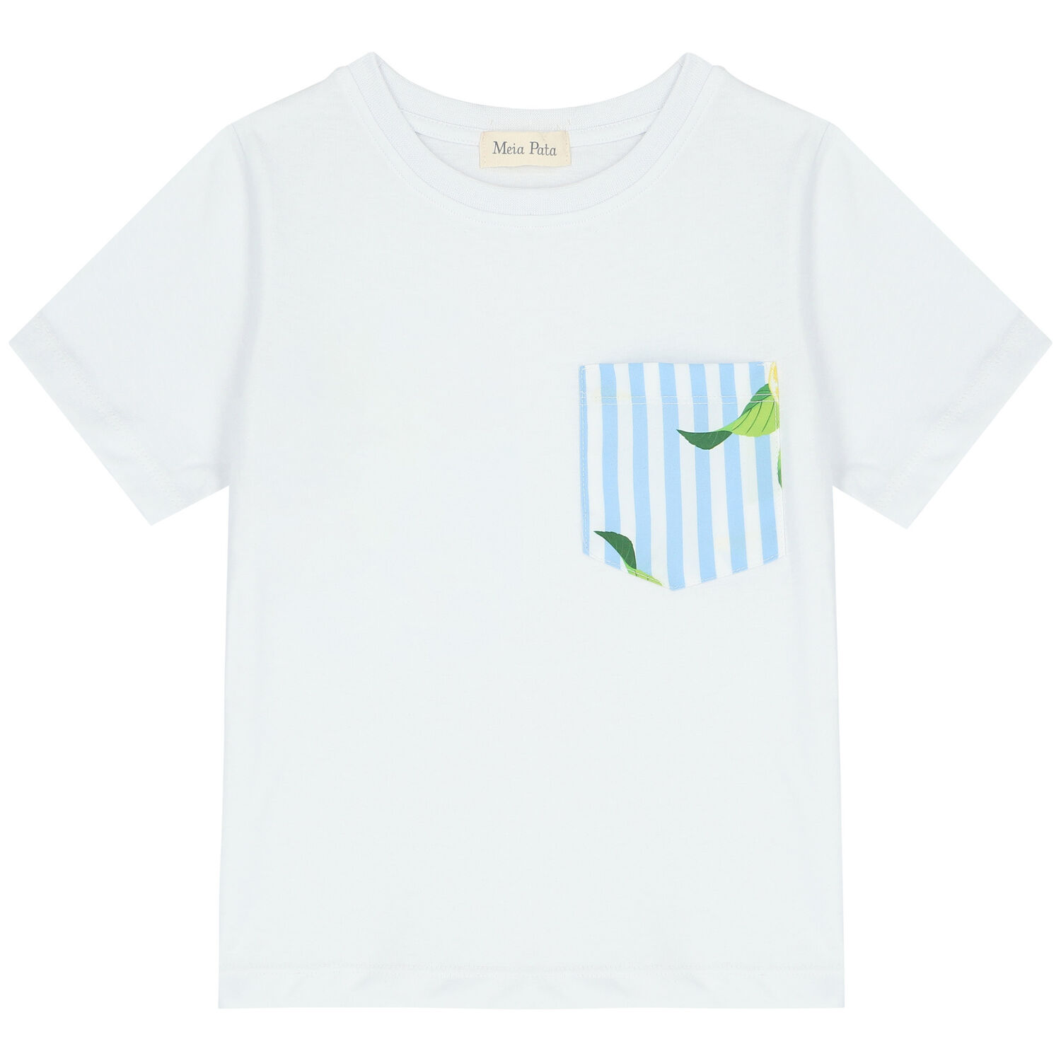 Boys White Lemon T-Shirt, 1, hi-res image number null