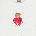 Girls White Teddy Bear Dress, 1, hi-res