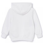 Boys White Hooded Top, 1, hi-res