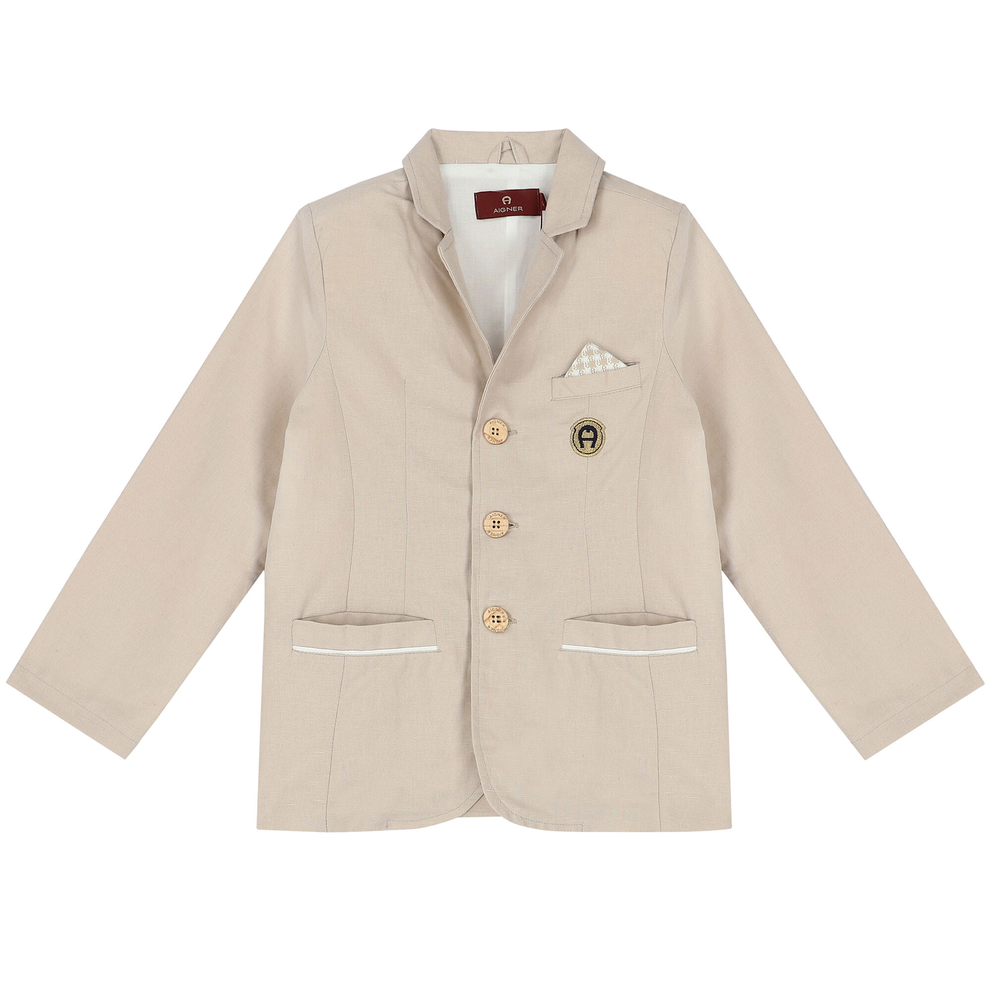 Aigner Boys Beige Logo Blazer Junior Couture Bahrain