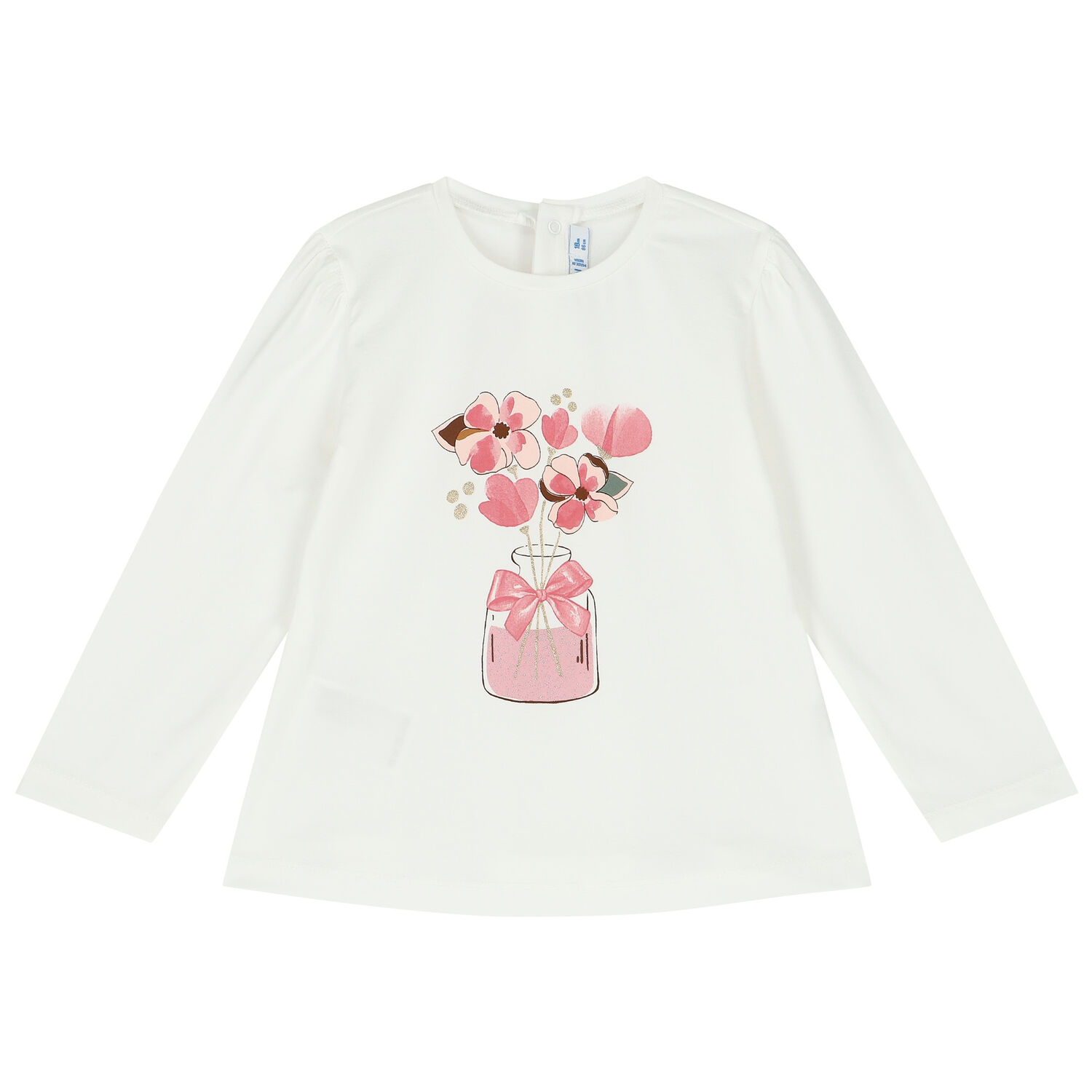 طقم ليغينز بنات باللون العاجى والزهرى, 1, hi-res