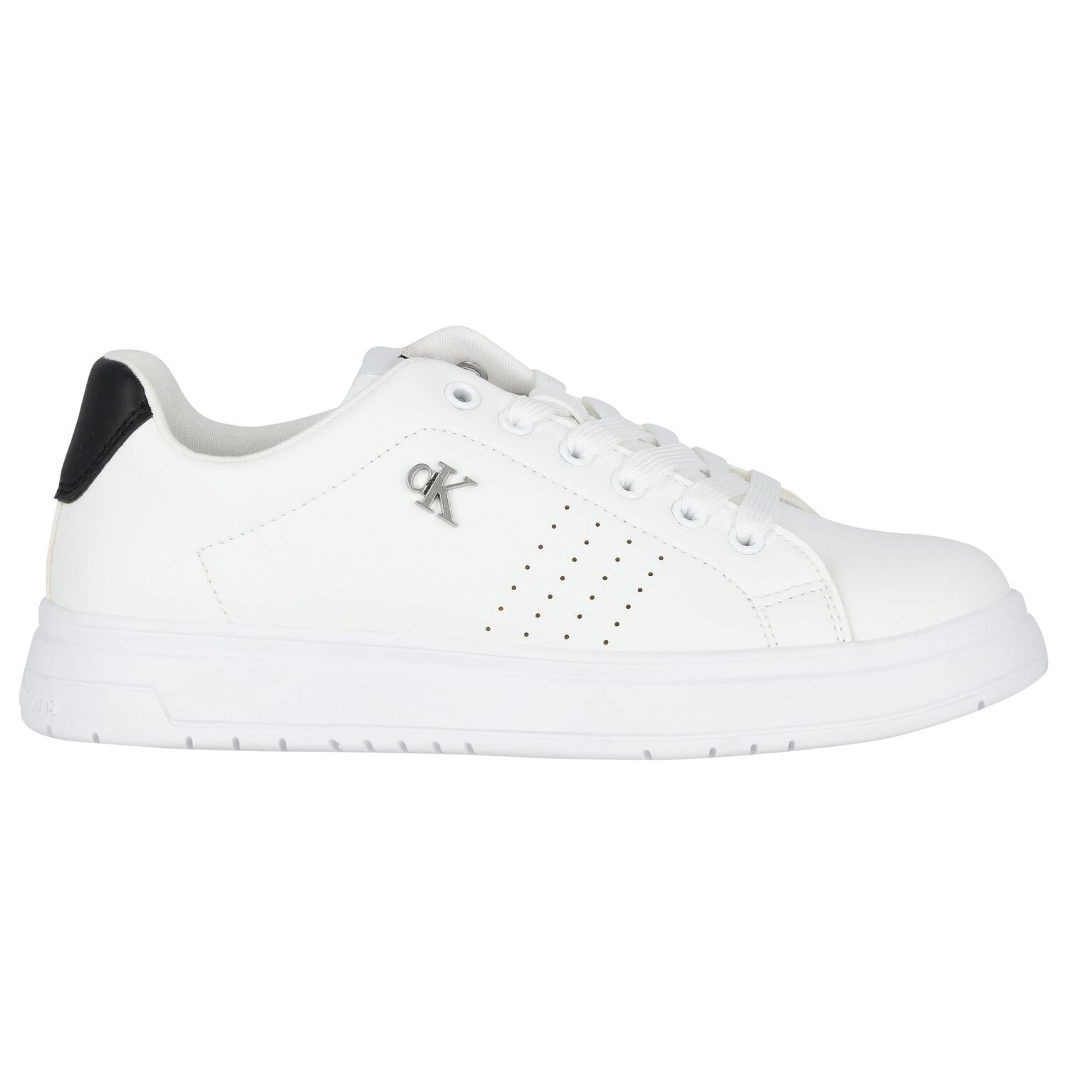 White Logo Trainers, 1, hi-res