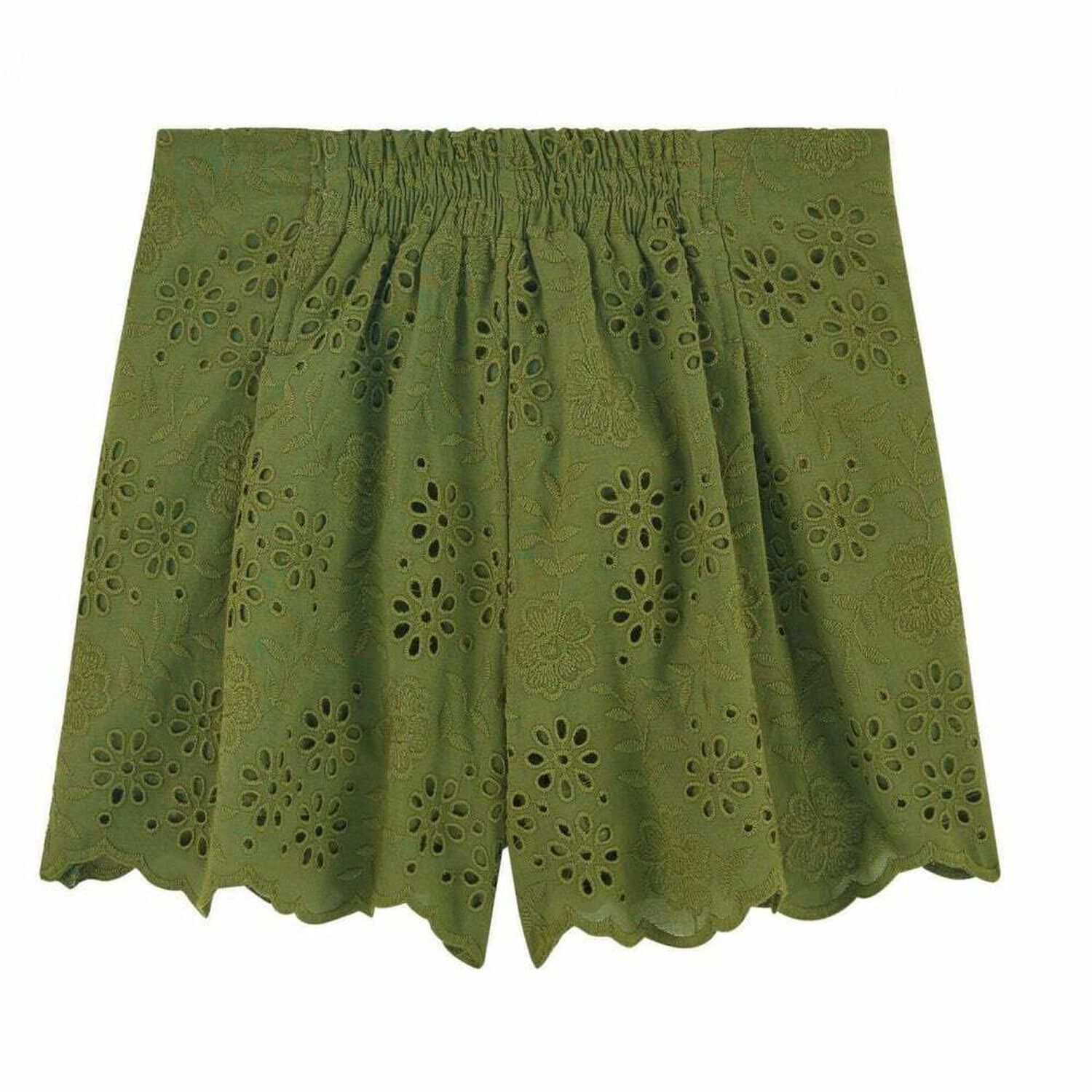 Girls Broderie Anglaise Shorts, 1, hi-res image number null