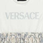 Younger Girls White & Pink Black Dress, 1, hi-res