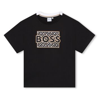 Boys Black Logo T-Shirt