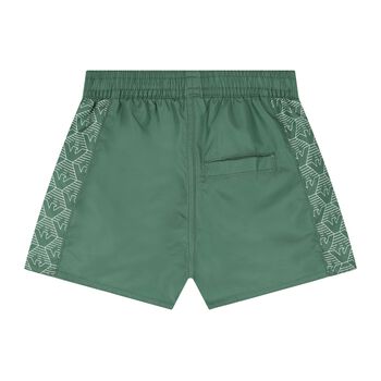 Baby Boys Green Logo Swim Shorts