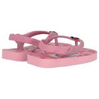 Younger Girls Pink Disney Logo Flip Flops, 6, hi-res