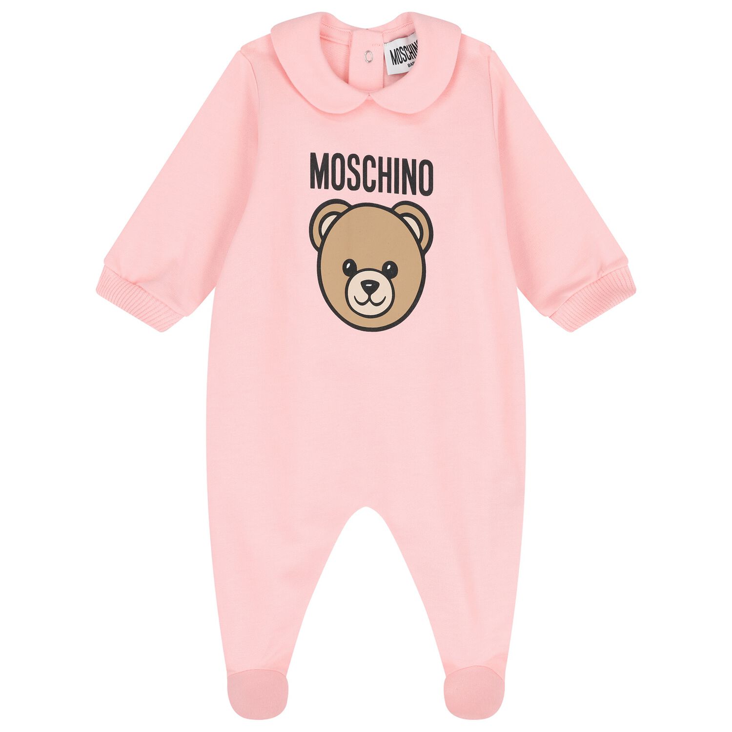 Baby Girls Pink Teddy Bear Logo Babygrow, 2, hi-res