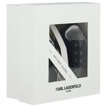 Baby Boys Black Ikonik Karl Pre Walker Shoes