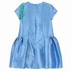 Girls Blue Floral Dress, 1, hi-res