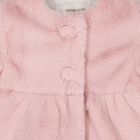 Baby Girls Pink Faux Fur Peplum Coat, 1, hi-res