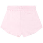 Girls Pink Logo Shorts, 1, hi-res