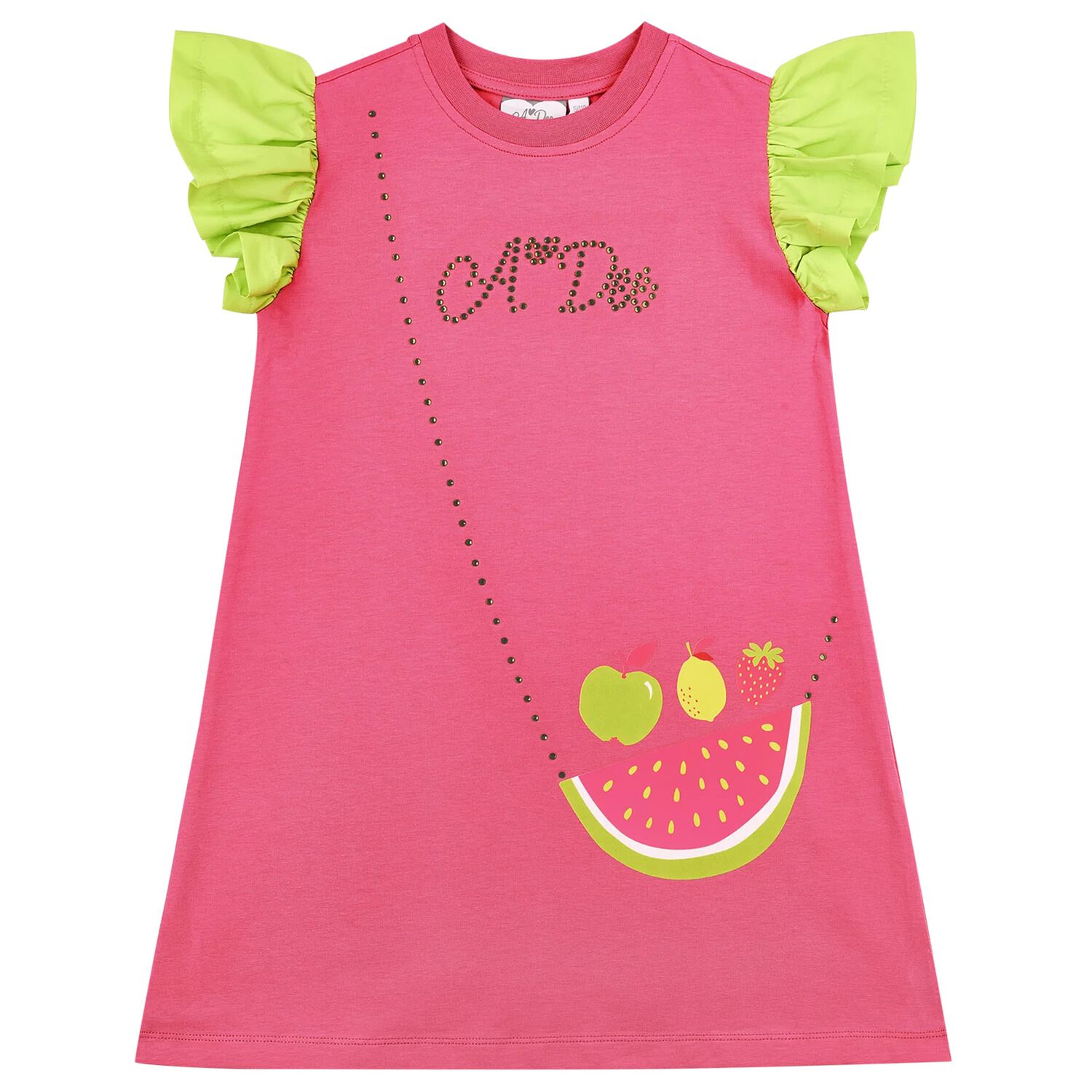 Girls Pink Logo Crossbody Bag Dress, 1, hi-res