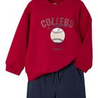 Boys Red & Navy Blue Tracksuit, 1, hi-res