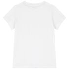 تيشيرت قطن للبنات بالشعار باللون الوردي والأبيض (قطعتين) , 1, hi-res