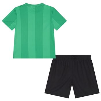 Boys Green & Black Jordan Shorts Set