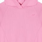 توب بنات هودي بالشعار باللون الوردي, 1, hi-res