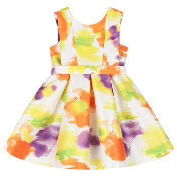 Girls Multi-Coloured Satin Dress