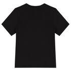 Boys Black Logo T-Shirt, 3, hi-res
