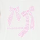 Girls White Bow Skirt Set, 1, hi-res