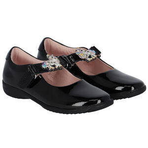 Girls Black Patent Leather Shoes
