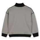 Boys Beige & Black Reversible Sweatshirt, 1, hi-res