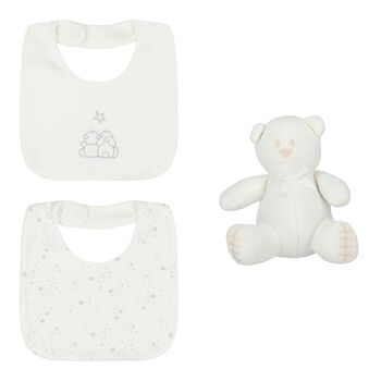 Baby White Bib Gift Set