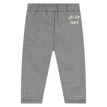 Younger Girls Grey Logo Joggers
