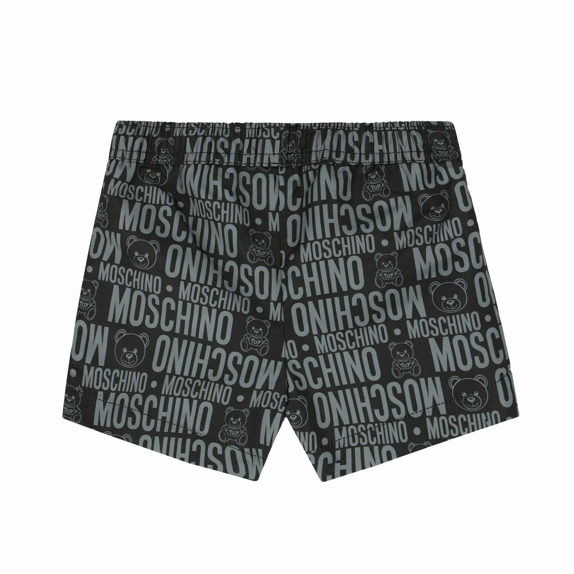 black moschino swim shorts