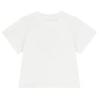 Girls Ivory Logo T-Shirt, 1, hi-res