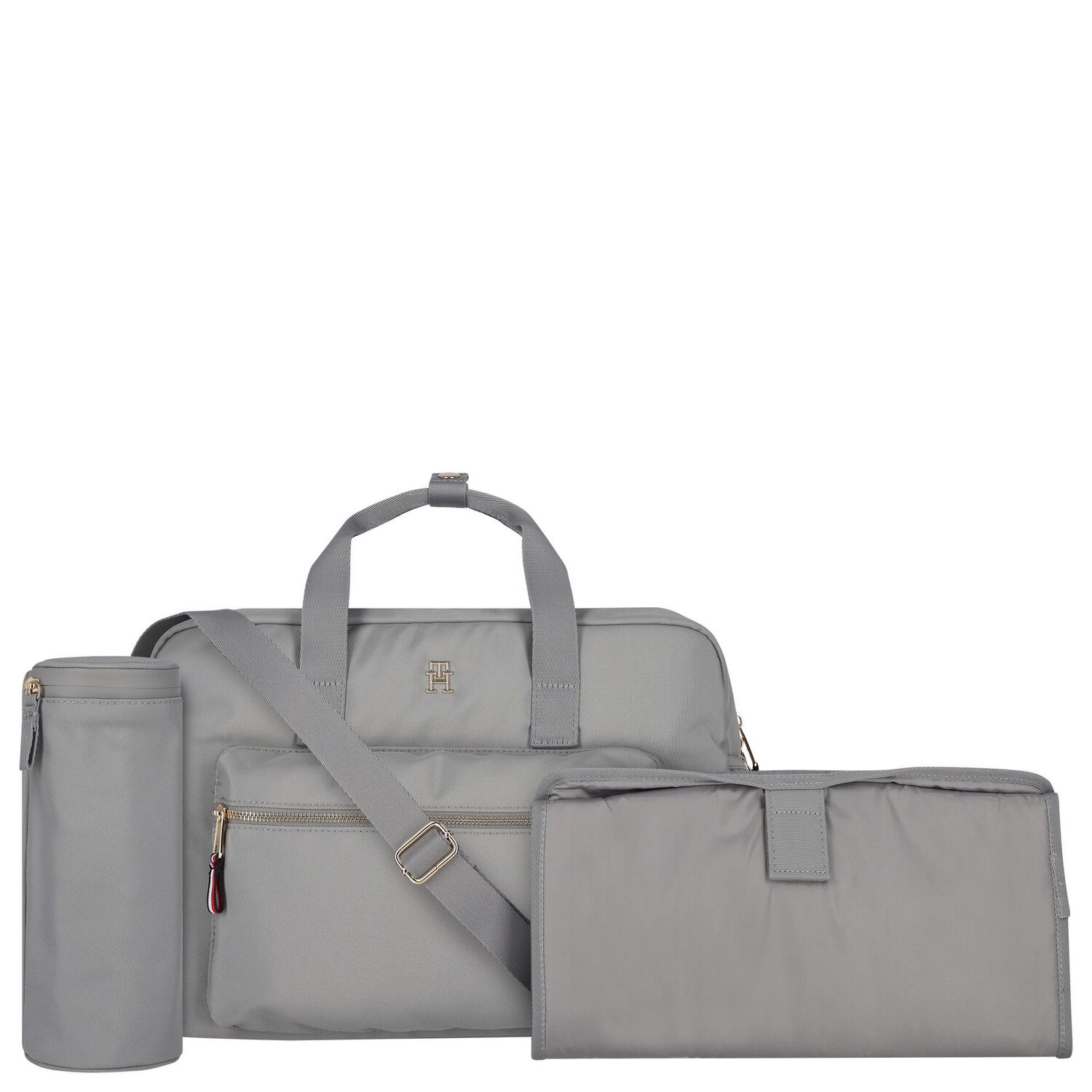 Grey Logo Baby Changing Bag, 3, hi-res