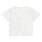 Younger Boys White & Orange Shorts Set, 1, hi-res