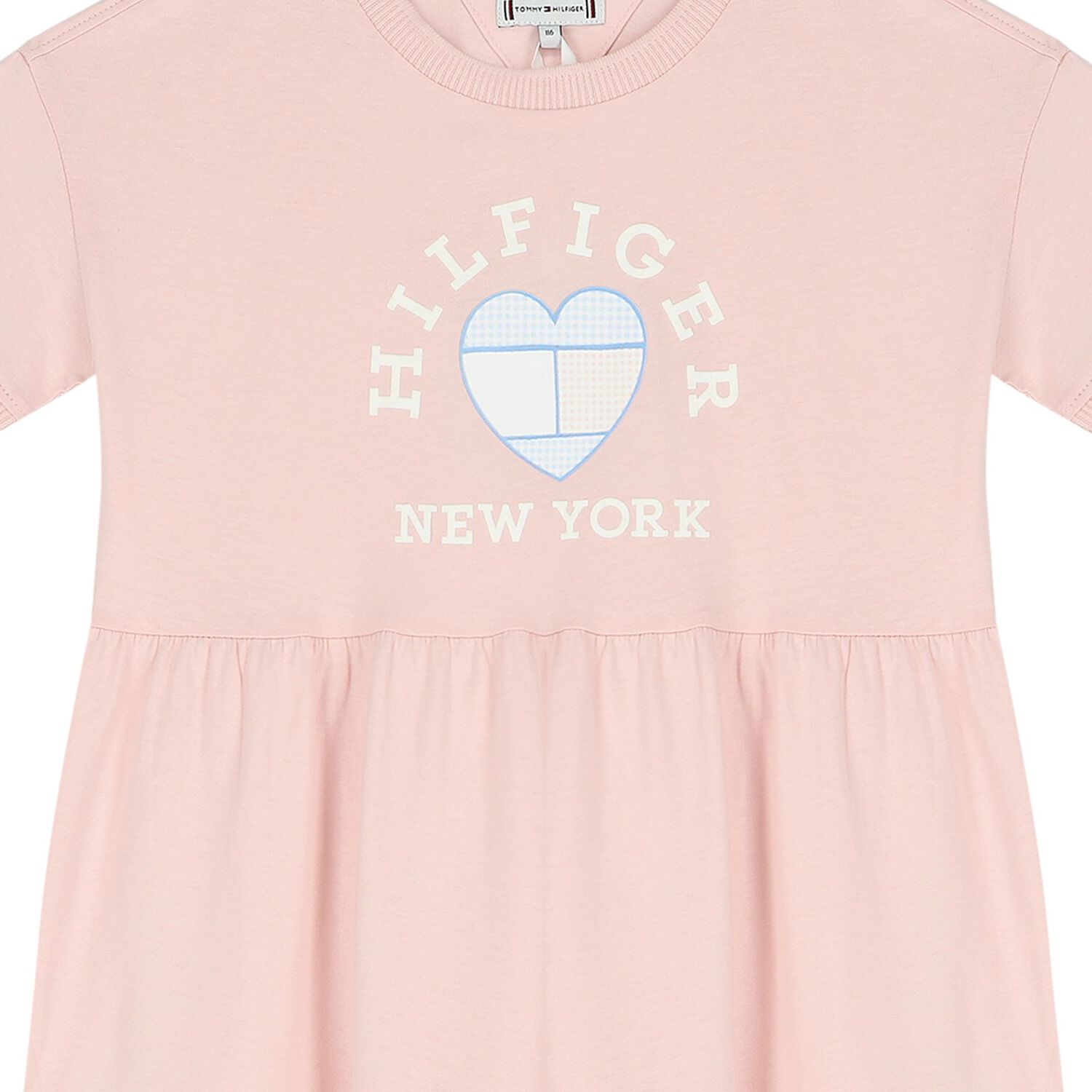 Girls Pink Logo Dress, 1, hi-res