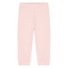 Baby Girls Pink & White Elephant Logo Tracksuit Set, 1, hi-res