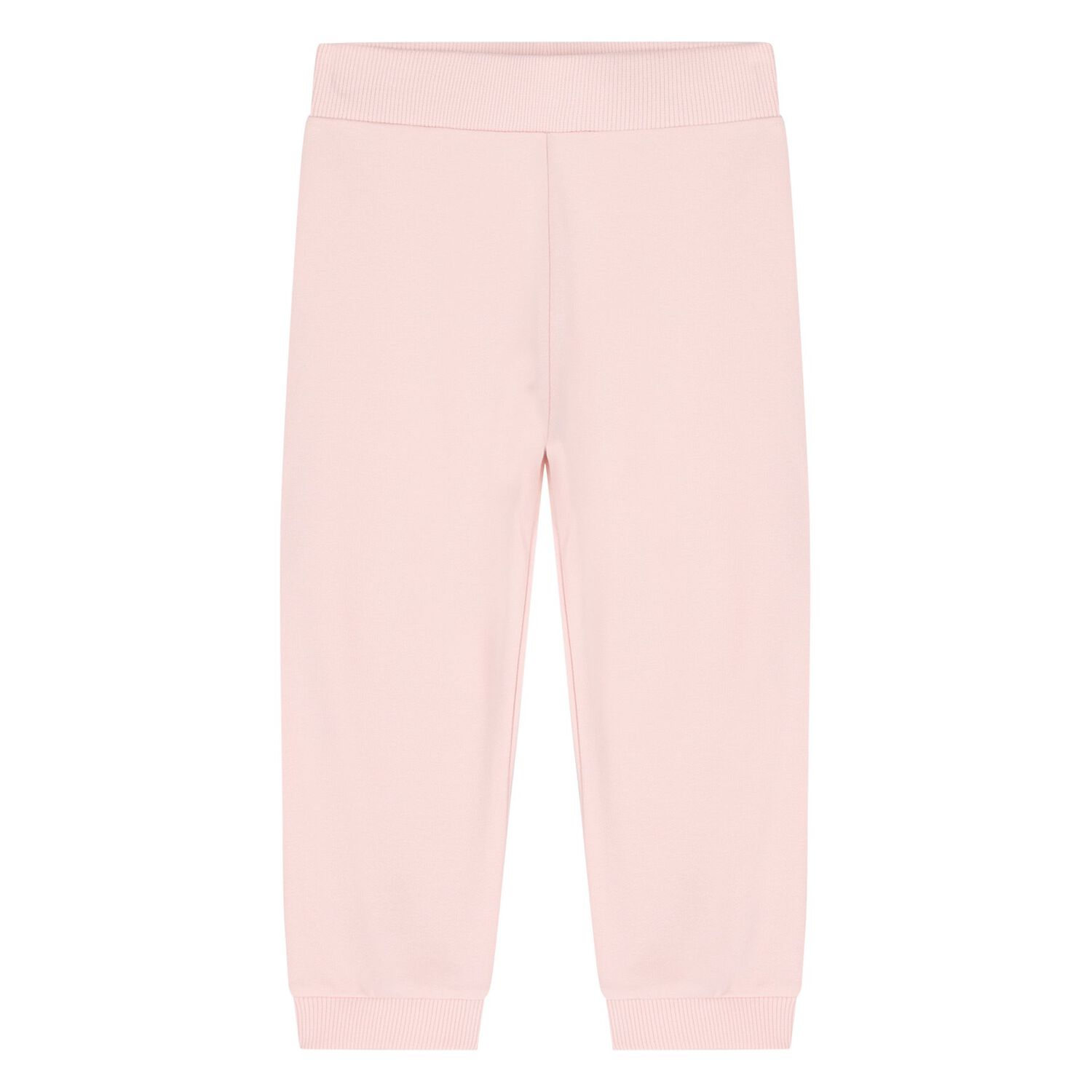 Baby Girls Pink & White Elephant Logo Tracksuit Set, 1, hi-res