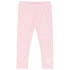 Baby Girls White & Pink Logo Leggings Set, 1, hi-res