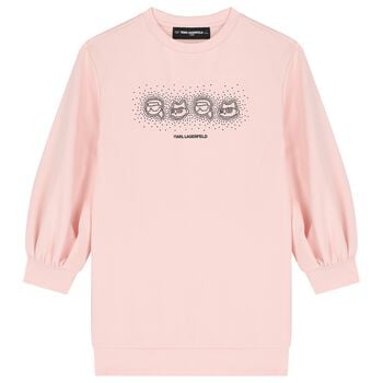 Mini Me Pink Ikonik Karl & Choupette Dress