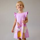 Girls Purple Ruffled Dress, 1, hi-res