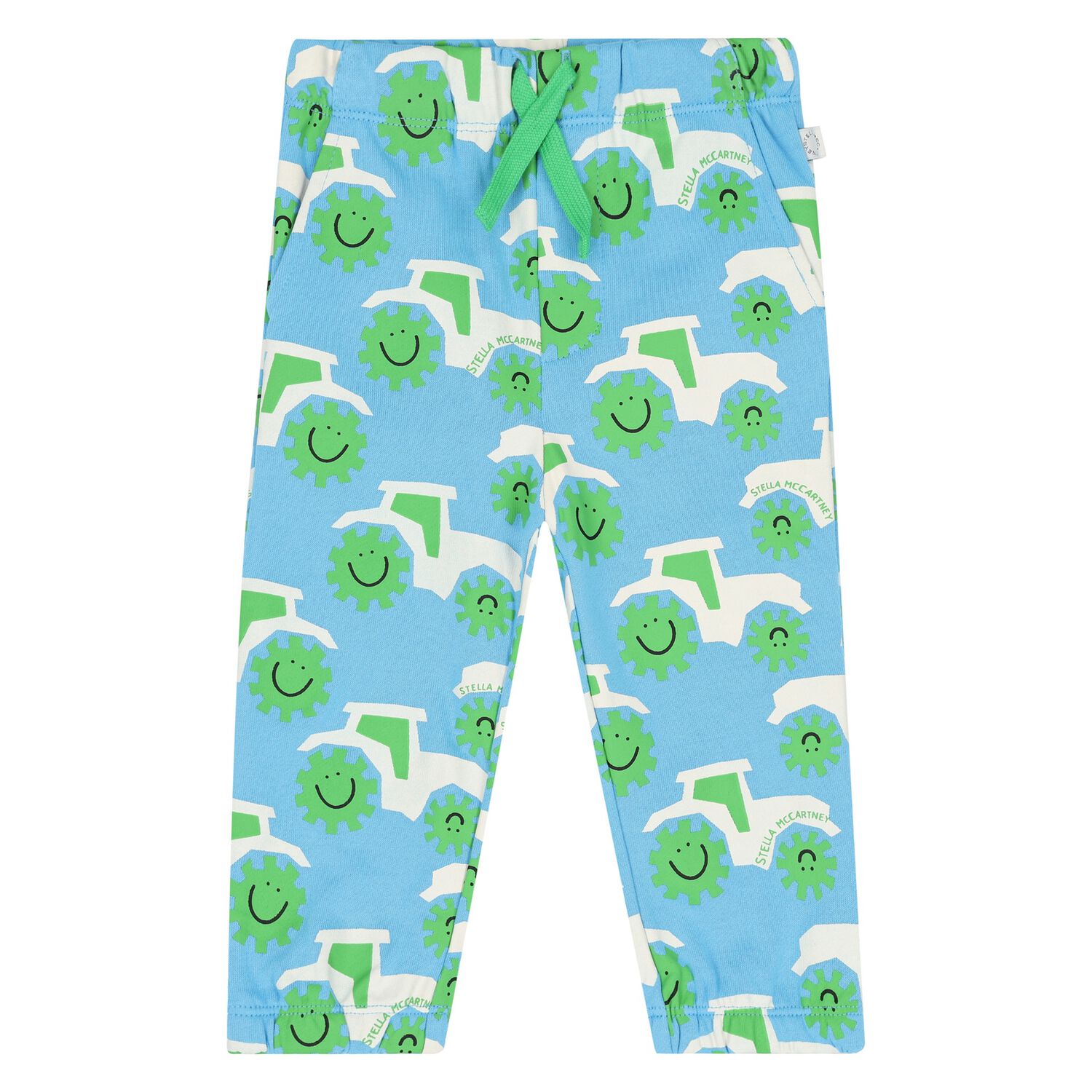 Younger Boys Blue Tractor Logo Joggers, 1, hi-res image number null