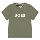 تيشيرت اولاد بالشعار باللون الاخضر , 2, hi-res