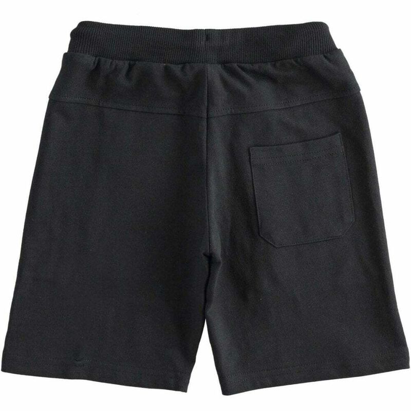 Boys Black Cotton Shorts, 1, hi-res image number null
