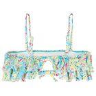 Girls Blue Pineapple Swimsuit, 1, hi-res